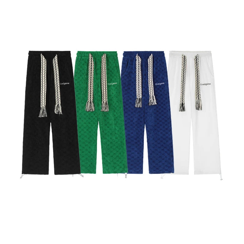 UNIKCOSA NoirFit Oversized Jogger Pants Drawstring Waist 💫