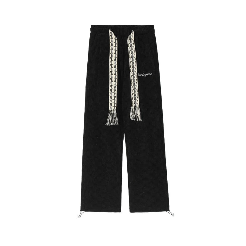 UNIKCOSA NoirFit Oversized Jogger Pants Drawstring Waist 💫