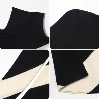 Luxurious High Neck Merino Wool Turtleneck Sweater with Custom Logo