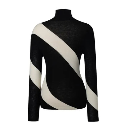 Luxurious High Neck Merino Wool Turtleneck Sweater with Custom Logo