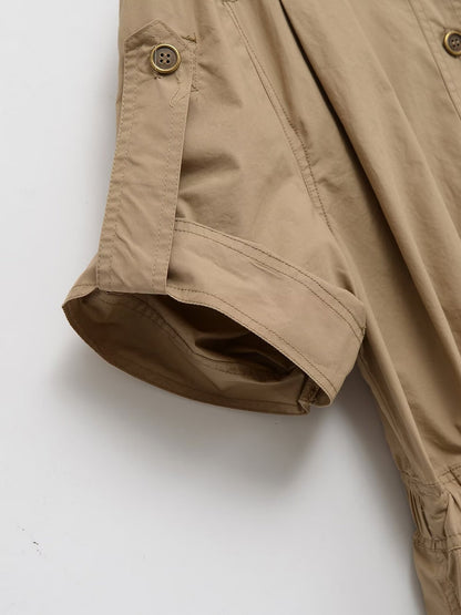 UNIKCOSA UrbanSoul CamelEase Short Sleeve Jumpsuit 💫