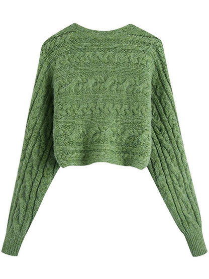 UNIKCOSA CrossLoom Knitted Short Sweater for Women ✨