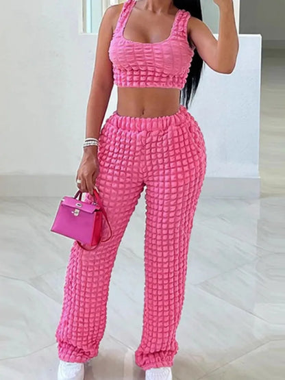 UNIKCOSA’s 2025 Plus-Size Summer Set — Printed Top + Pants 2-Piece Outfit