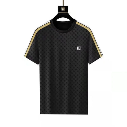 UNIKCOSA Men’s Printed Summer Set – Casual Short Sleeve & Shorts Two-Piece Outfit (2024 Plus-Size Edition)
