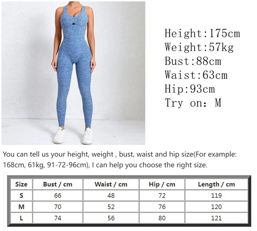 UNIKCOSA’s 2025 Sporty Jumpsuit — Push-Up Fitness Overalls for Gym, Yoga & Streetwear