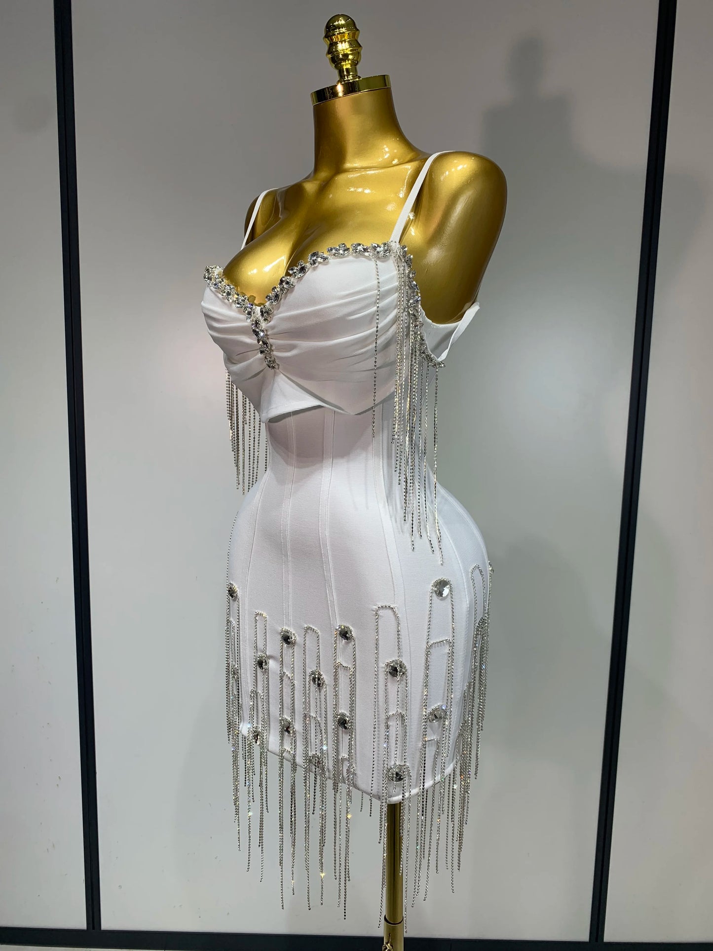 UNIKCOSA’s 2025 Spaghetti Strap Backless Dress — Sexy Bodycon Bandage Prom & Party Gown