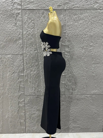 UNIKCOSA’s Strapless Floral Bandage Mini Dress — Sexy A-Line Party & Vacation Outfit