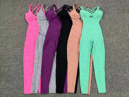 UNIKCOSA’s 2025 Sporty Jumpsuit — Push-Up Fitness Overalls for Gym, Yoga & Streetwear