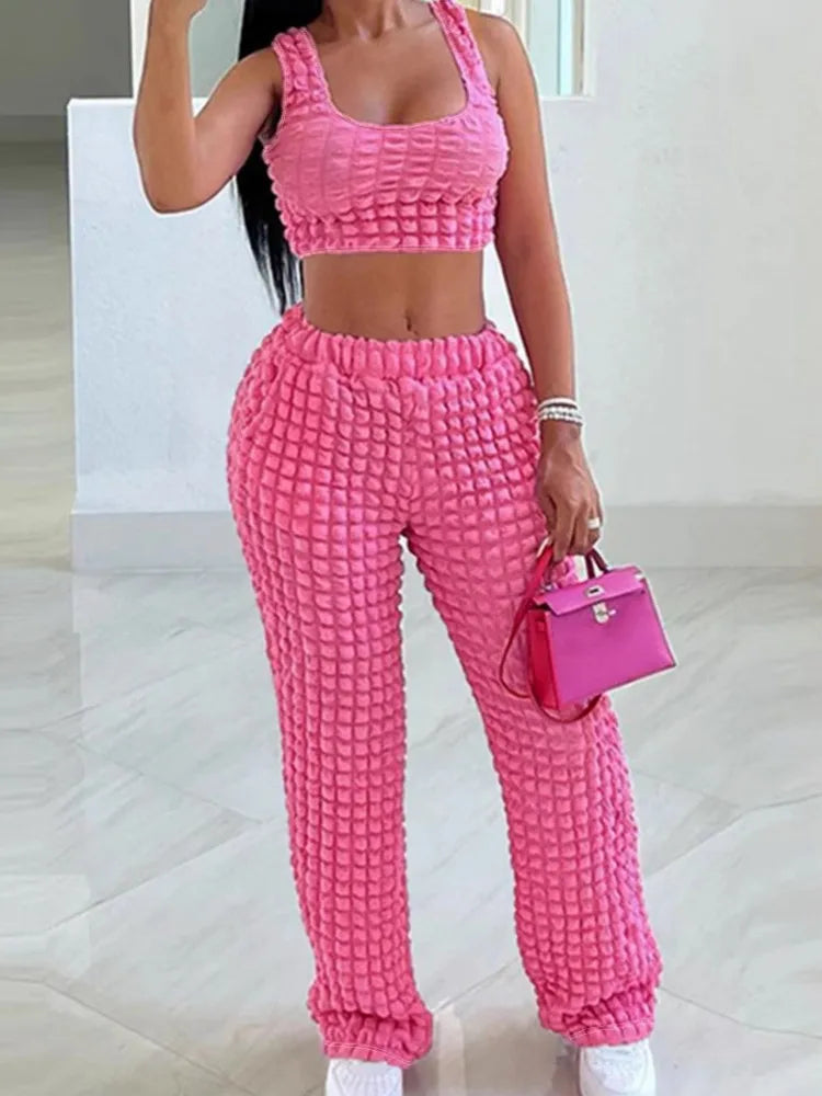 UNIKCOSA’s 2025 Plus-Size Summer Set — Printed Top + Pants 2-Piece Outfit