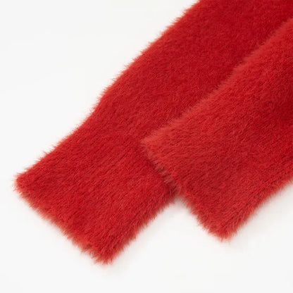 Women's Slim Winter Half-Zip High Neck Pullover Sweater - Casual Color Block Knit Top