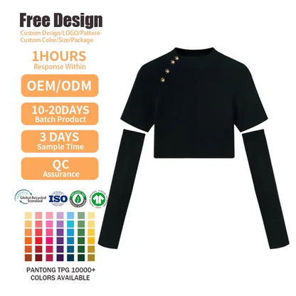 Women's Stylish Knit Pullover Top: Short-Sleeve, Stand Collar, Bamboo Blend