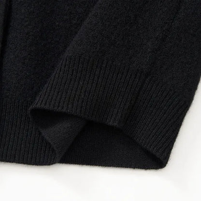 K&P Women's Merino Wool Round Neck Long Sleeve Cardigan Sweater