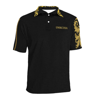UNIKCOSA Lux AllOver Print Polo Shirt Men Prem Lite Pro In 💫