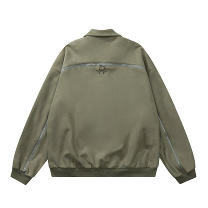 UNIKCOSA LuxeEase Letter Embroidered Pilot Jacket Bomber 💫