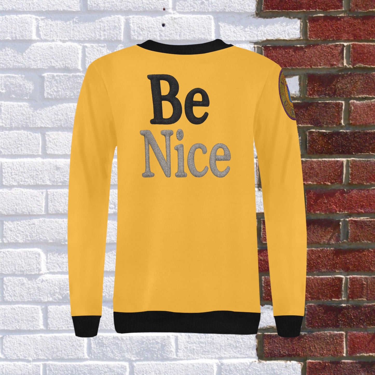 UNIKCOSA Velora Rib Cuff Crewneck Sweatshirt Graphic 💫