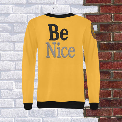 UNIKCOSA Velora Rib Cuff Crewneck Sweatshirt Graphic 💫