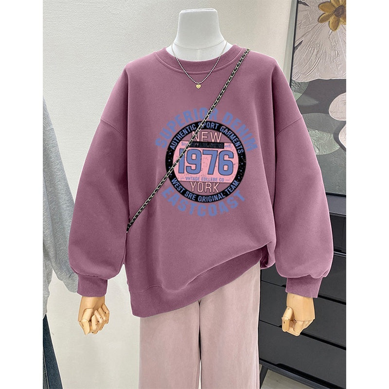 UNIKCOSA RetroMuse Retro Cartoon Print Hoodie Mid Length 🖤