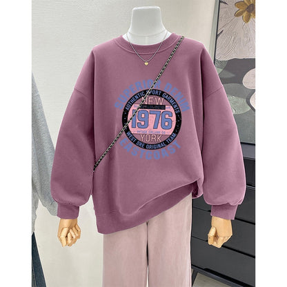 UNIKCOSA RetroMuse Retro Cartoon Print Hoodie Mid Length 🖤