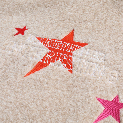 UNIKCOSA NoirFit Lamb Wool Hooded Sweater Pentagram 💫