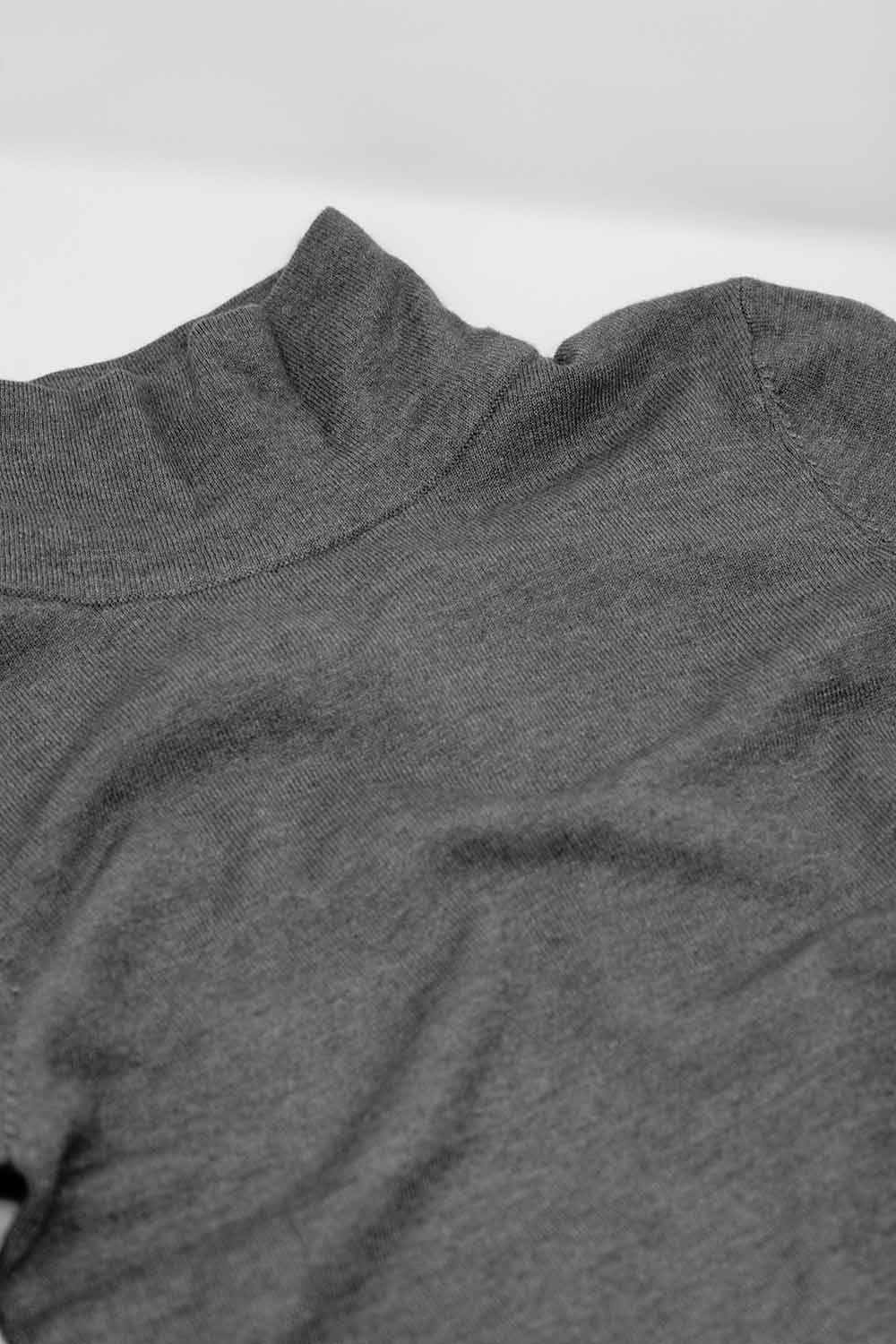Basic grey fine knit bodycon sweater