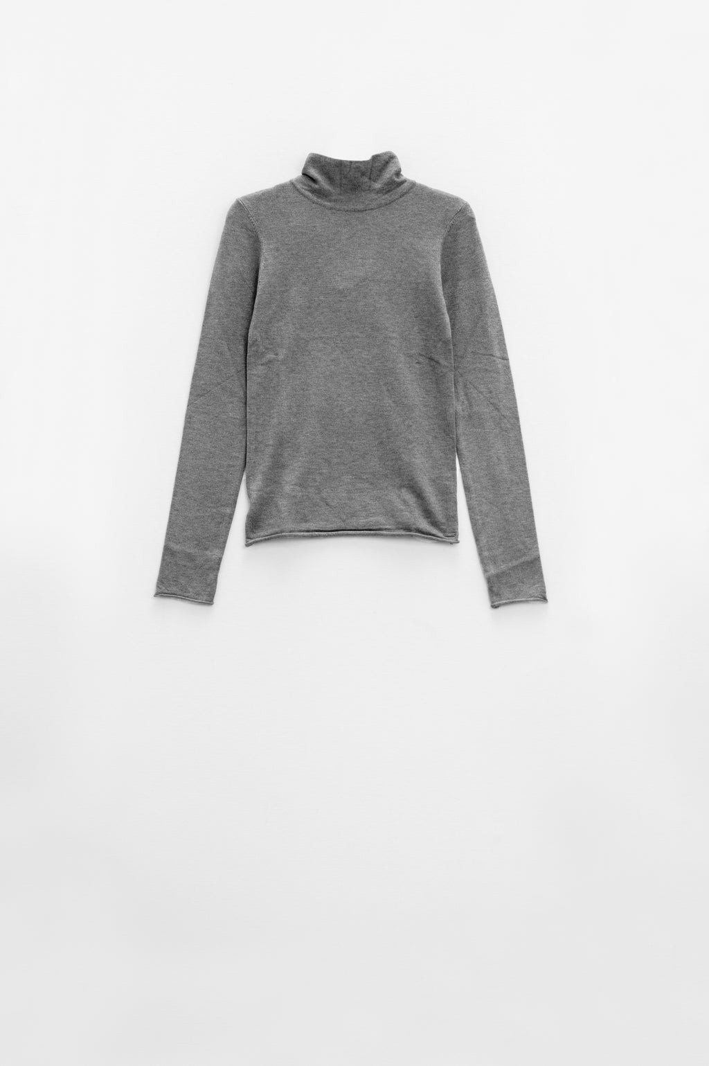 Basic grey fine knit bodycon sweater