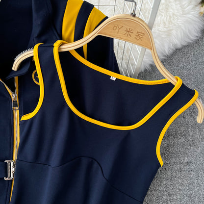 UNIKCOSA Velora Three-Piece Sports Suit Dark Blue 💫