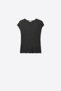 Q2 Black fine Ribbed Knit Sleeveless Top