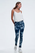 UNIKCOSA Blue tinted slim pants
