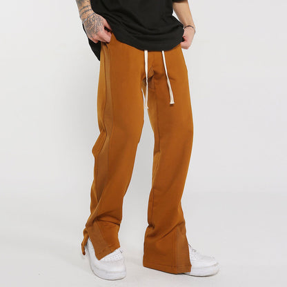 UNIKCOSA Velora Split Hem Sweatpants Mid Waist Cotton 🌆