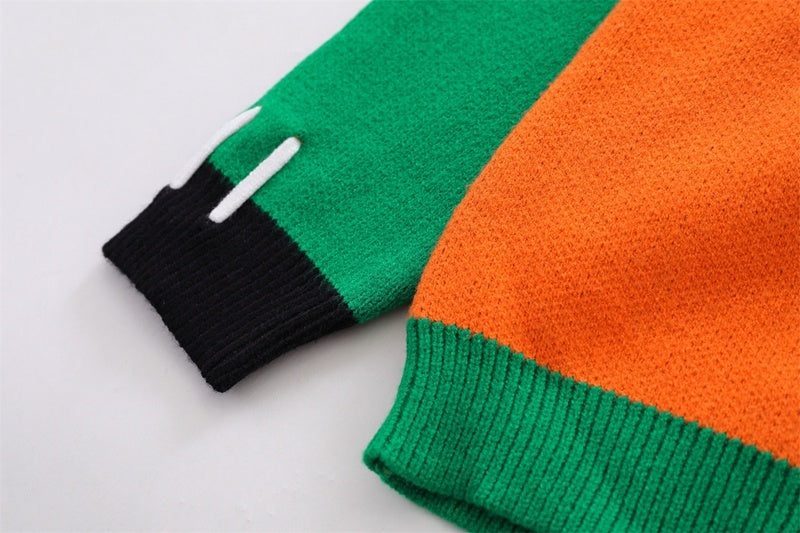 UNIKCOSA RetroMuse Colorblock Sweater Unisex Crewneck 💫