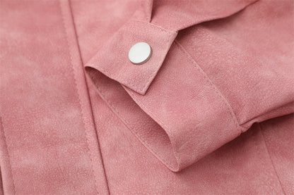 UNIKCOSA UrbanSoul PU Leather Jacket Loose Lapel Edition 🔥