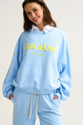 Q2 Côte d’Azur Embroidered Pastel Blue Sweatshirt