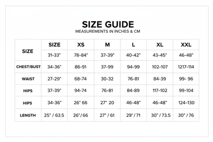 Create a Size chart
