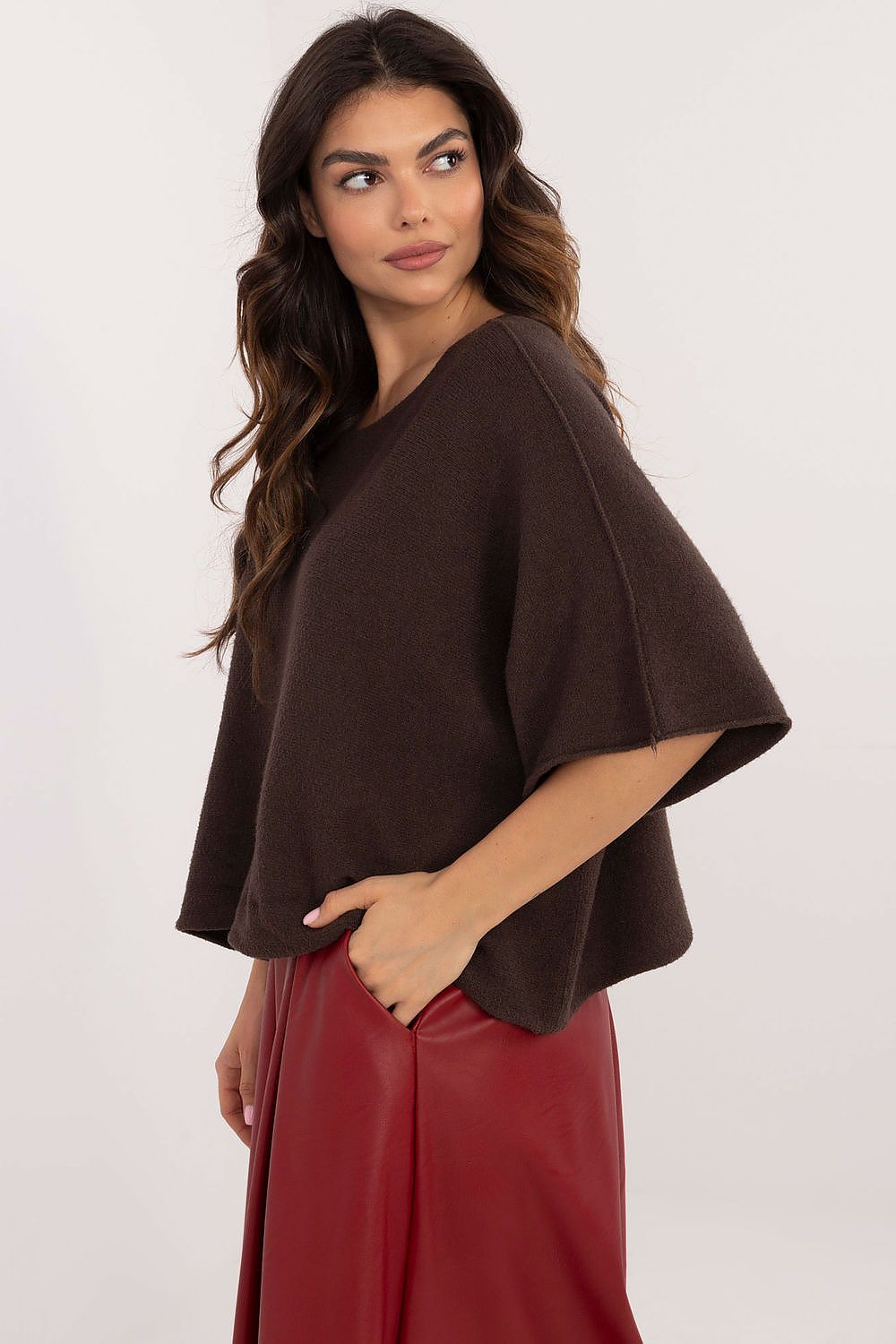  Short sleeve sweater model 202700 Italy Moda 