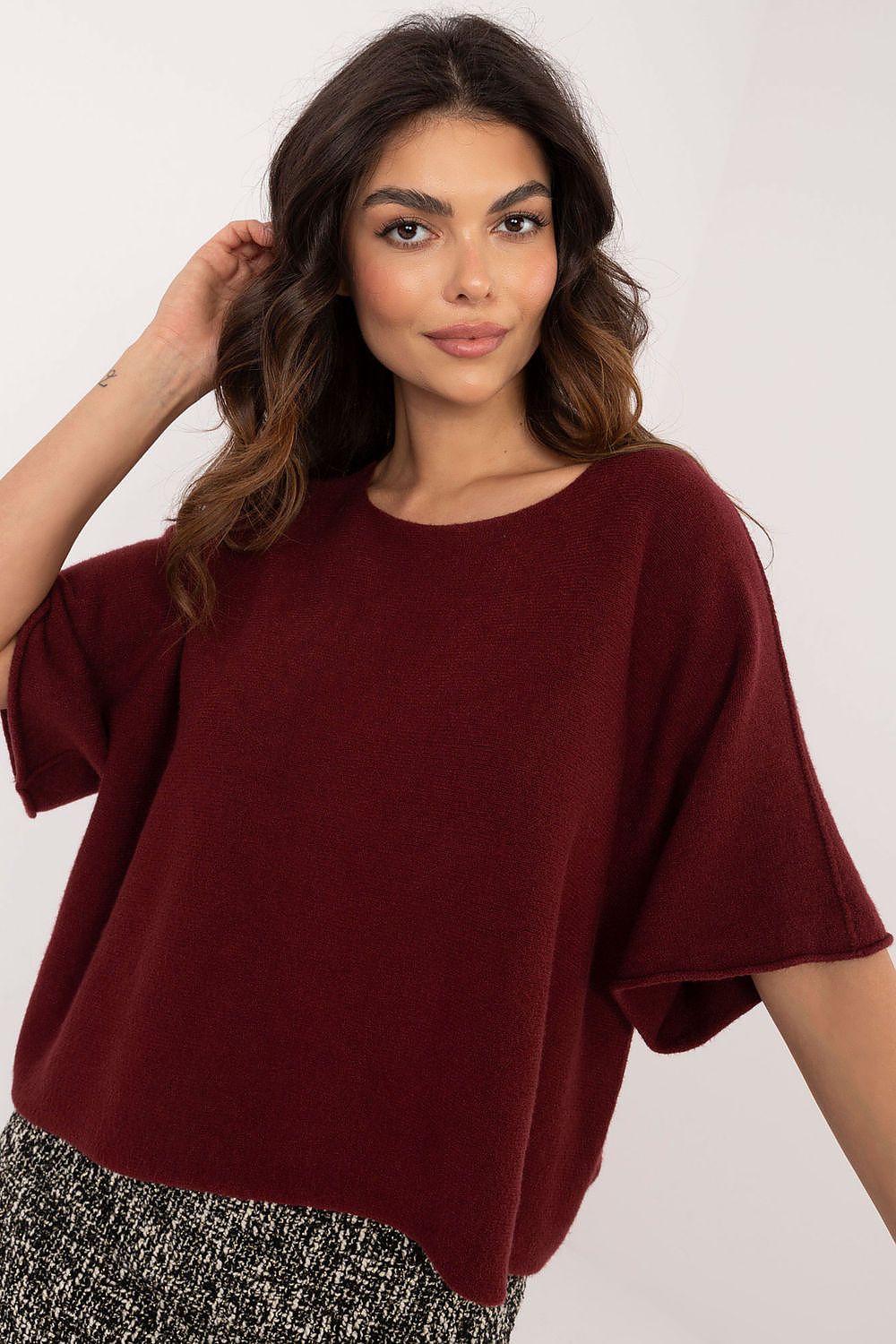  Short sleeve sweater model 202702 Italy Moda 