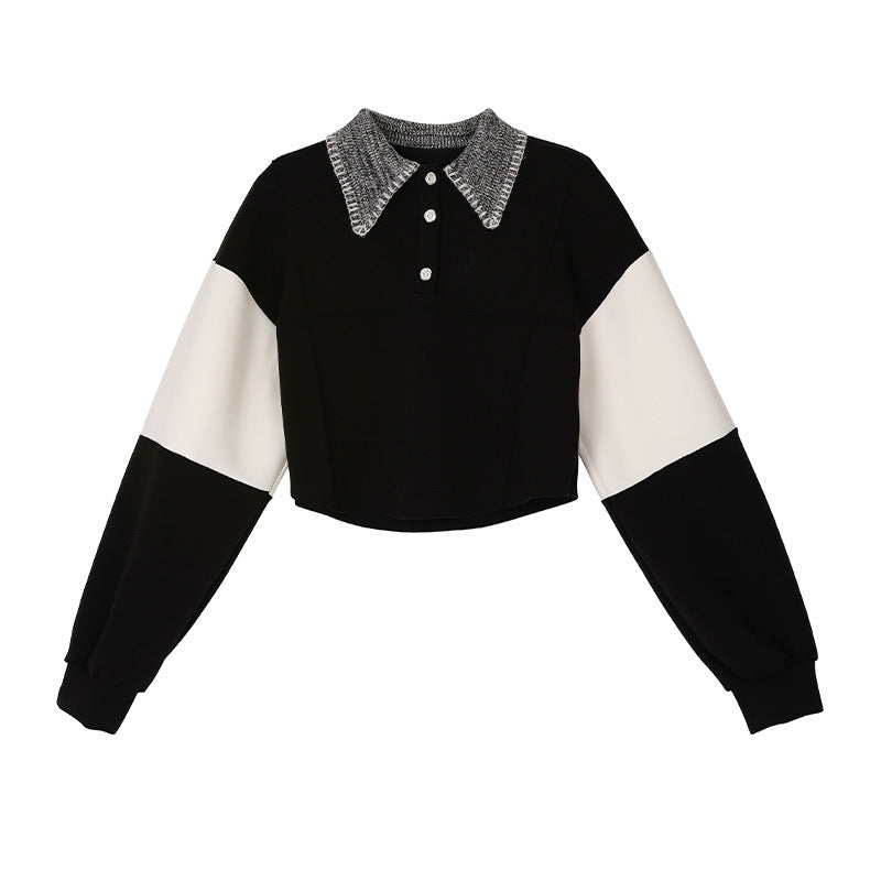 UNIKCOSA Velora Korean Style Color Matching Pullover 💫