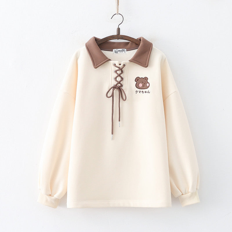 UNIKCOSA Velora Cartoon Animation Cotton Long Sleeve Top 💫