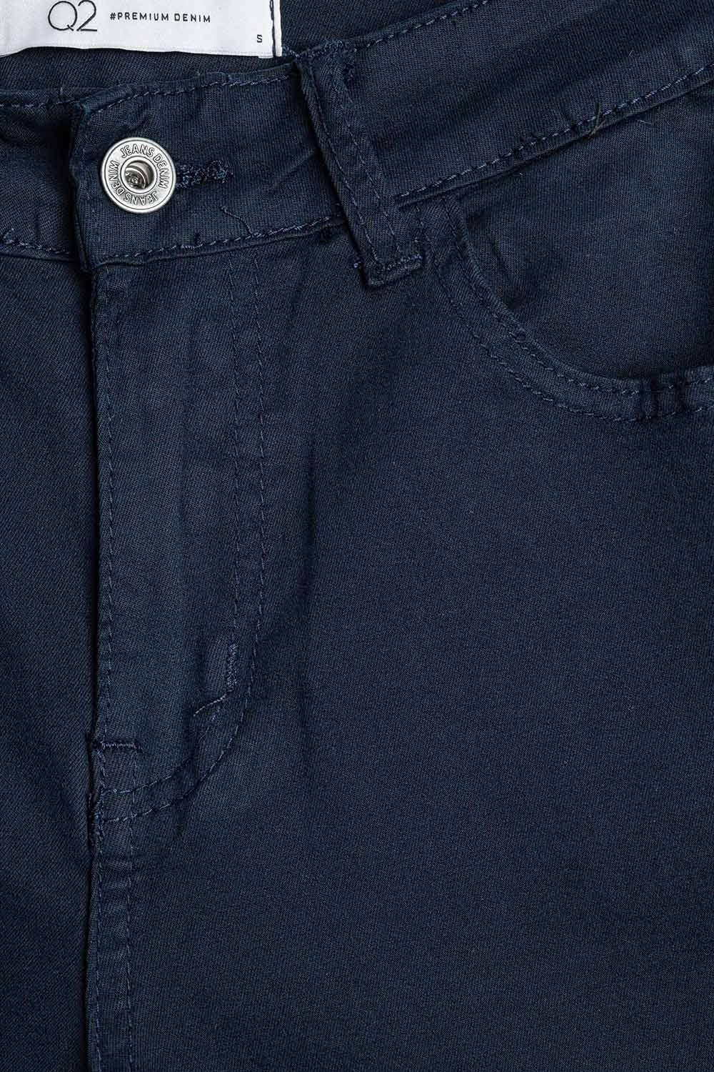 Dark blue Straight Pants wide leg