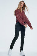 UNIKCOSA Drop crotch skinny jean in khaki