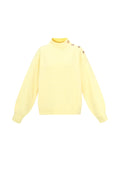Knitted Polyester Fiber Women's Turtleneck Sweater Casual Solid Color