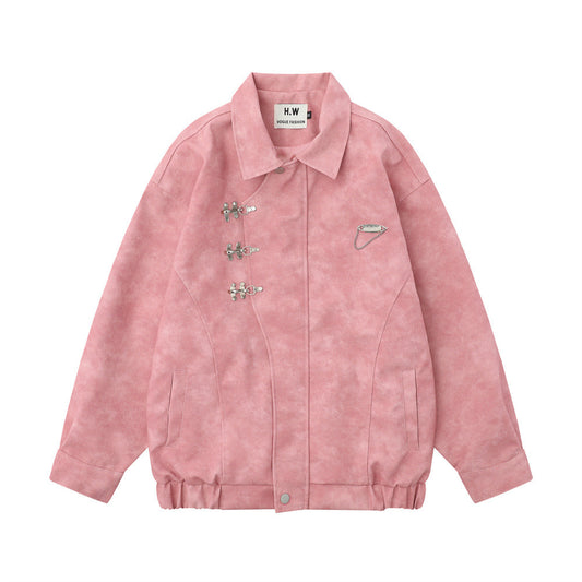 UNIKCOSA UrbanSoul PU Leather Jacket Loose Lapel Edition 🔥