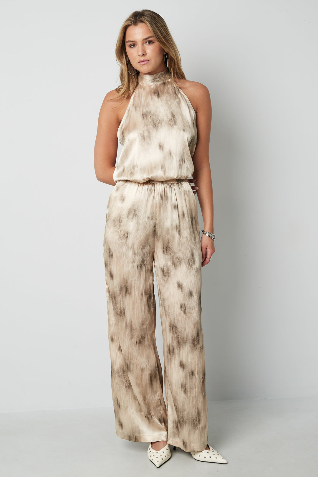 Woven Casual Women's Wide Leg Pants Tie-dye Spring/Summer
