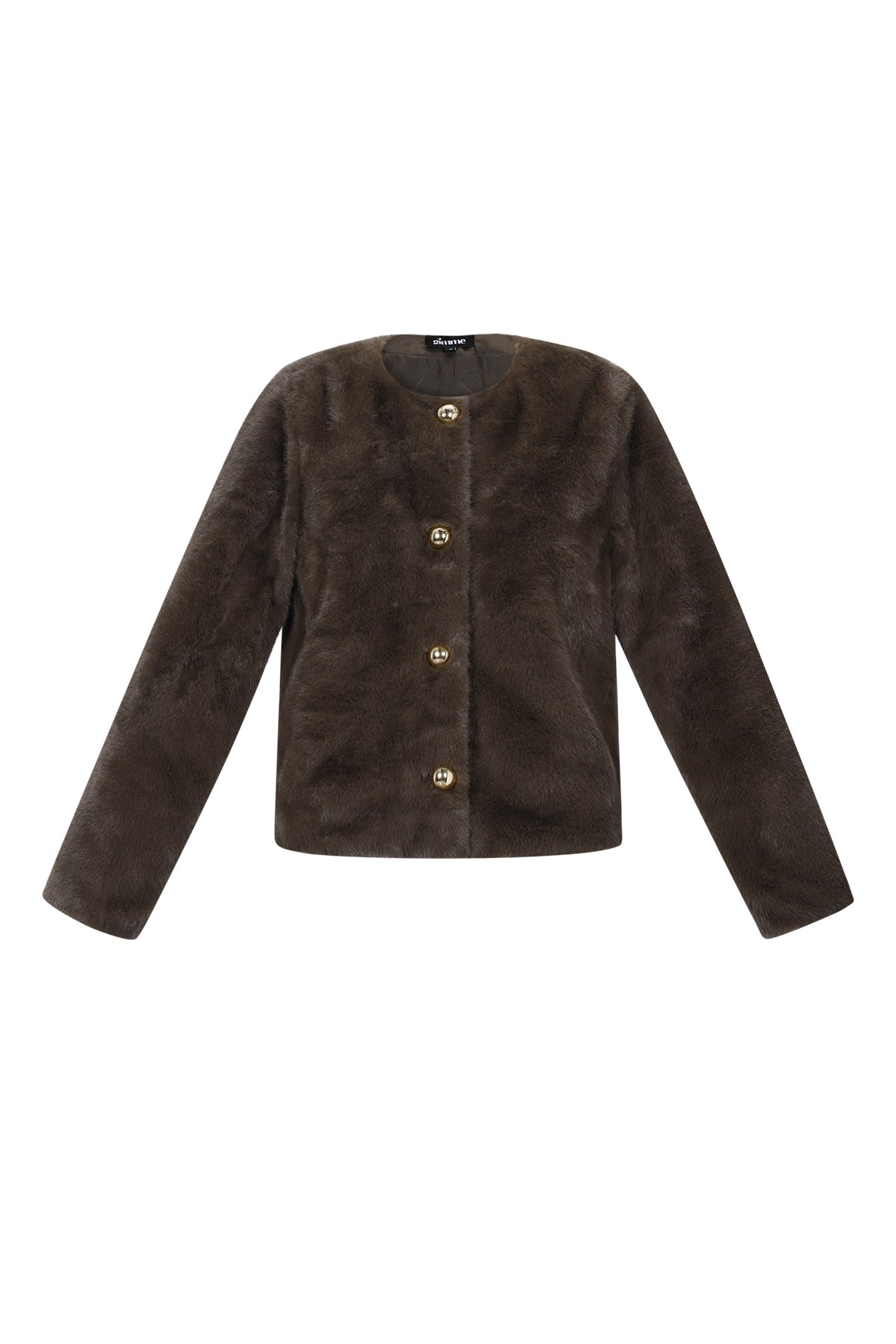 Woven Polyester Fiber Women's Jacket Elegant Solid Color Fall/Winter