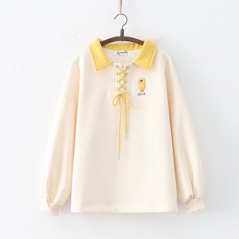 UNIKCOSA Velora Cartoon Animation Cotton Long Sleeve Top 💫