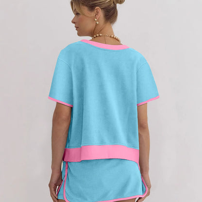 UNIKCOSA UrbanSoul Two Piece Set Colorblock Casual Edition 💫