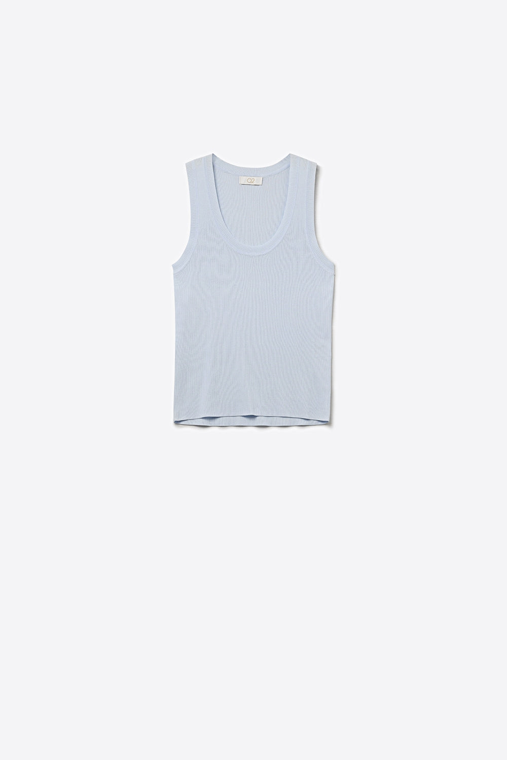 Q2 Light Blue Ribbed knitted sweater