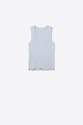Q2 Light Blue Ribbed knitted sweater