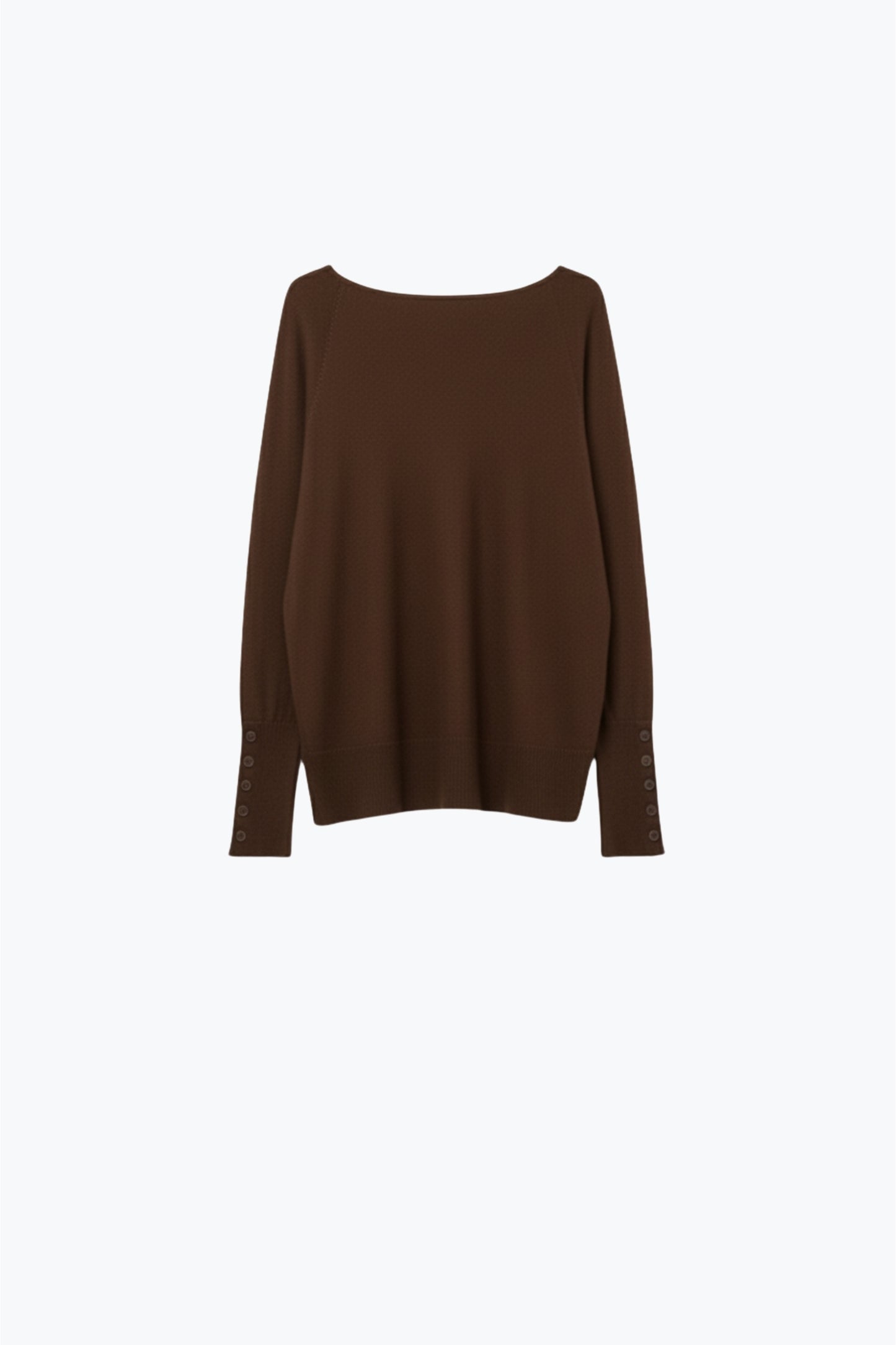 Q2 Oversized Roll Neck Sweater in brown