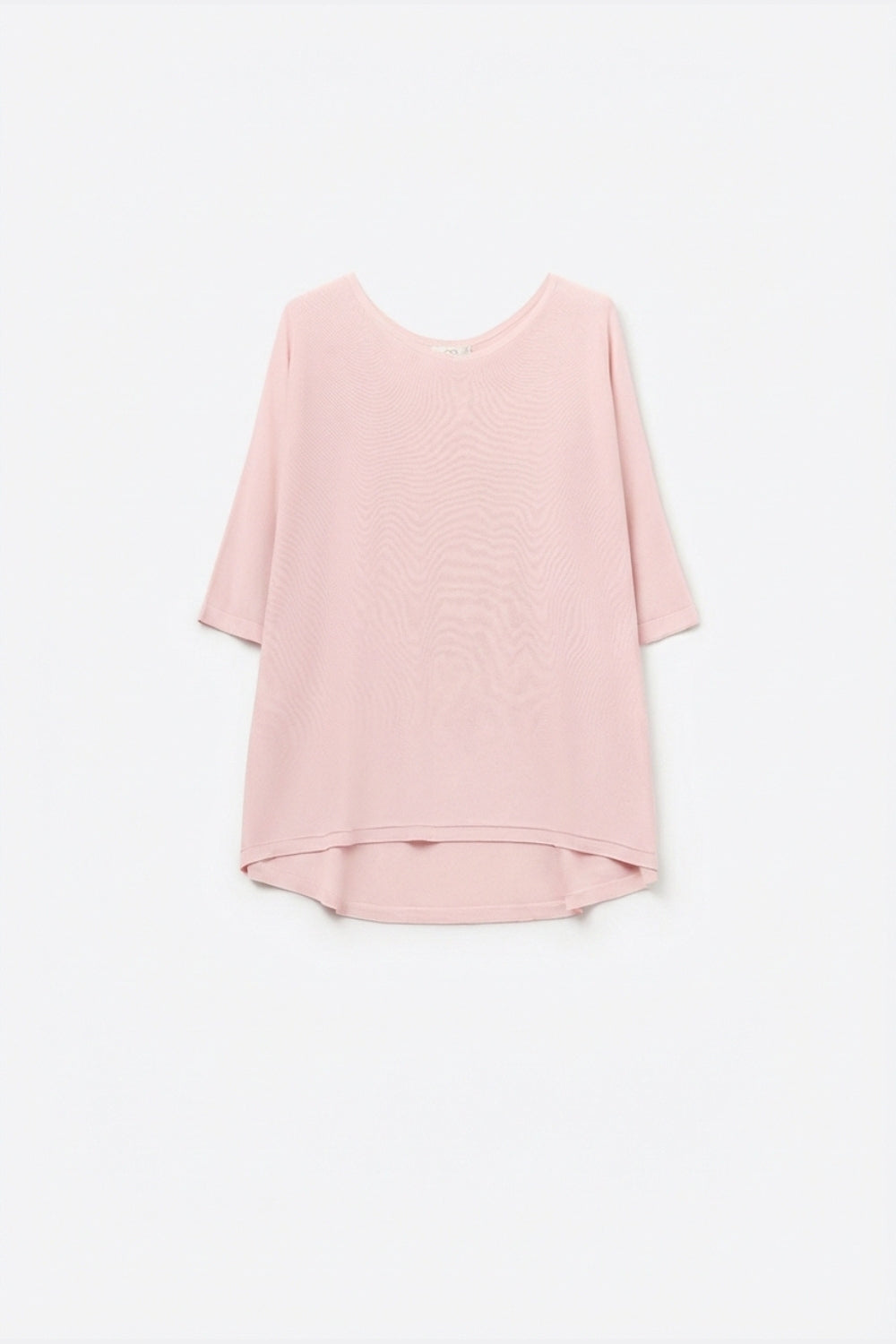 Q2 Oversized sweater in Pink with Elbow-Length Sleeves