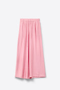 Q2 Pink pants with wide leg in light viscose fabric